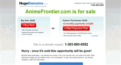 Desktop Screenshot of animefrontier.com